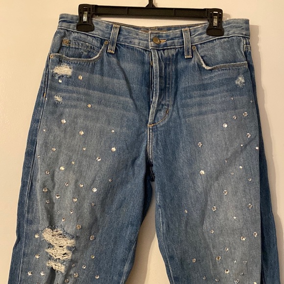 Joe Jeans Smith Rhinestone Crop Boyfriend Jeans - Picture 3 of 8
